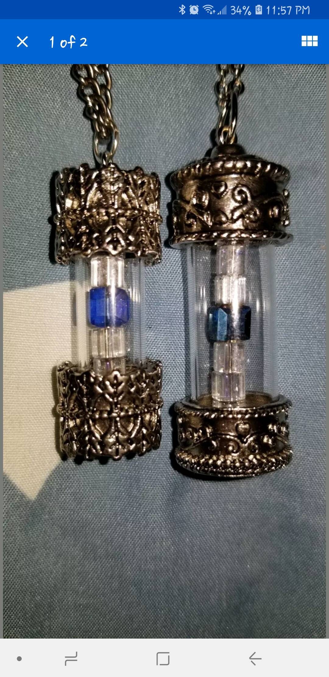 The Tesseract Marvel Inspired Necklace Or Keychain Etsy