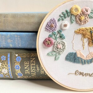 Jane Austen broderimönster: Emmaporträtt, nybörjarinstruktioner (PDF) bild 6