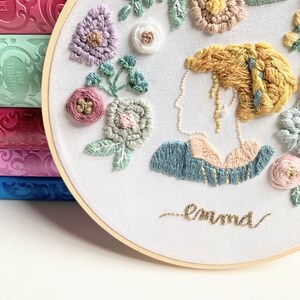 Jane Austen broderimönster: Emmaporträtt, nybörjarinstruktioner (PDF) bild 3