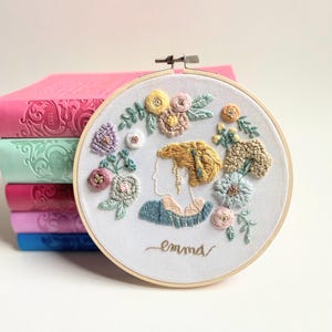 Jane Austen broderimönster: Emmaporträtt, nybörjarinstruktioner (PDF) bild 9