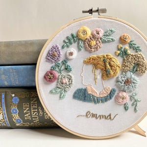 Jane Austen broderimönster: Emmaporträtt, nybörjarinstruktioner (PDF) bild 5