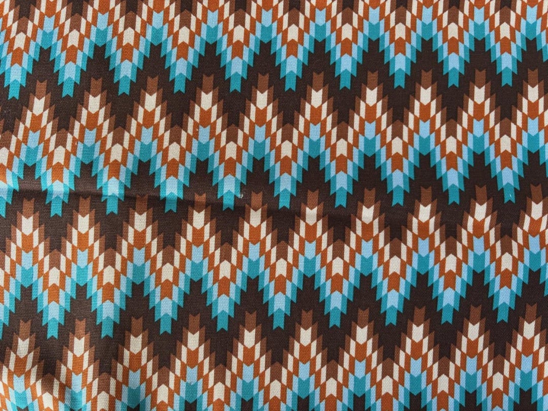 Chevron Aztec Vintage Joann Fabric Chevron Aztec Retro Southwestern Colors 1.25 Yds ...