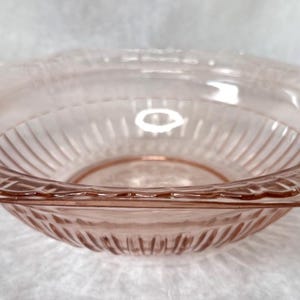 VTG Anchor Hocking Mayfair Open Rose Pink Depression glass 10” Serving bowl EVC!