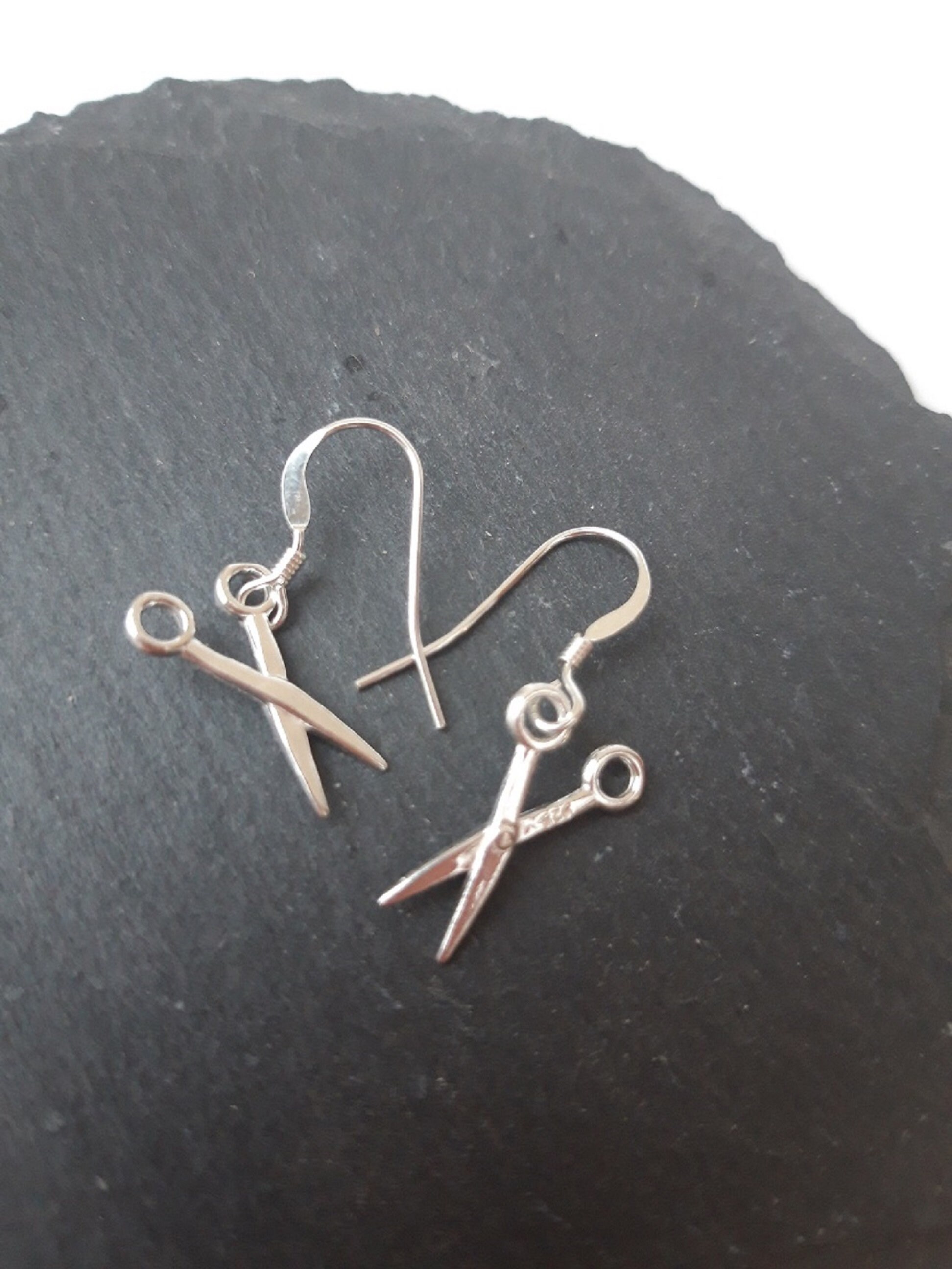 Sterling Silver Scissor Earrings Etsy Hong Kong