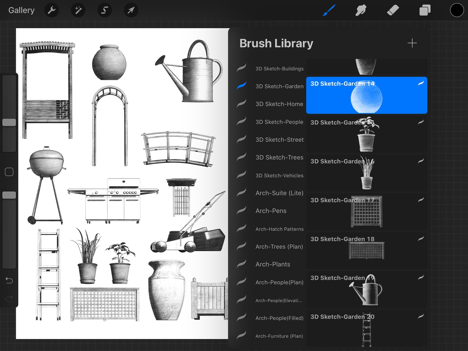 Procreate 3D Object Stamp Pack Etsy