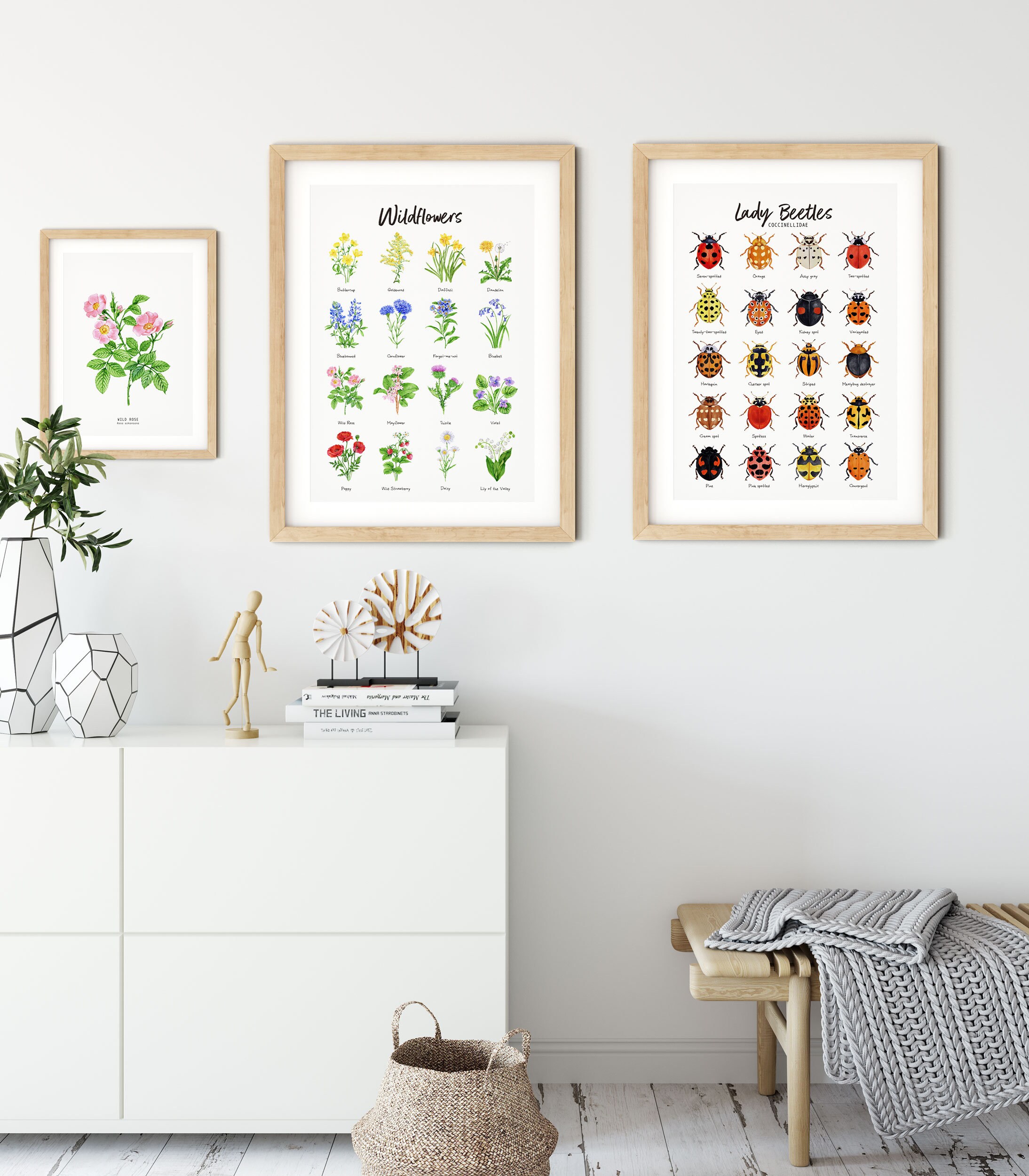 Wild Prairie Rose Watercolour Art Print | Iowa and North Dakota State ...