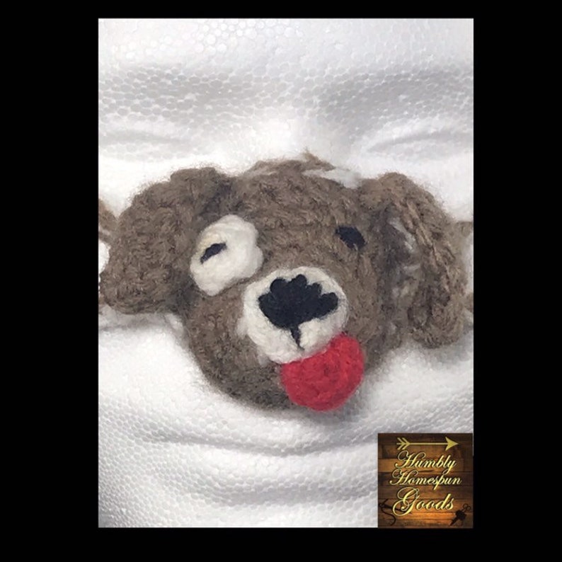 Puppy Dog Nose Warmer Nose Mask Child & Adult Sizes HANDMADE Crochet