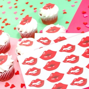Edible Lips Decorations: Vegan Vanilla Valentines Sprinkles
