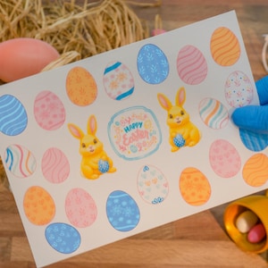 Custom Easter Egg Cake Toppers – XL Sprinkles 1.2&quot; Tall – Perfect for Cakes & Cupcakes!