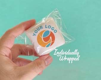 Custom Logo Marshmallows, Corporate Event Branding, Business Gifts (One Dozen)