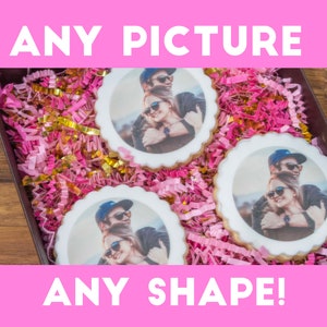 Custom edible images - Custom Cake Topper - Custom photo cake - Your Photo On A Cake - Logo Cupcakes, photo cake topper