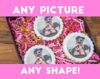 Custom edible images - Custom Cake Topper - Custom photo cake - Your Photo On A Cake - Logo Cupcakes, photo cake topper