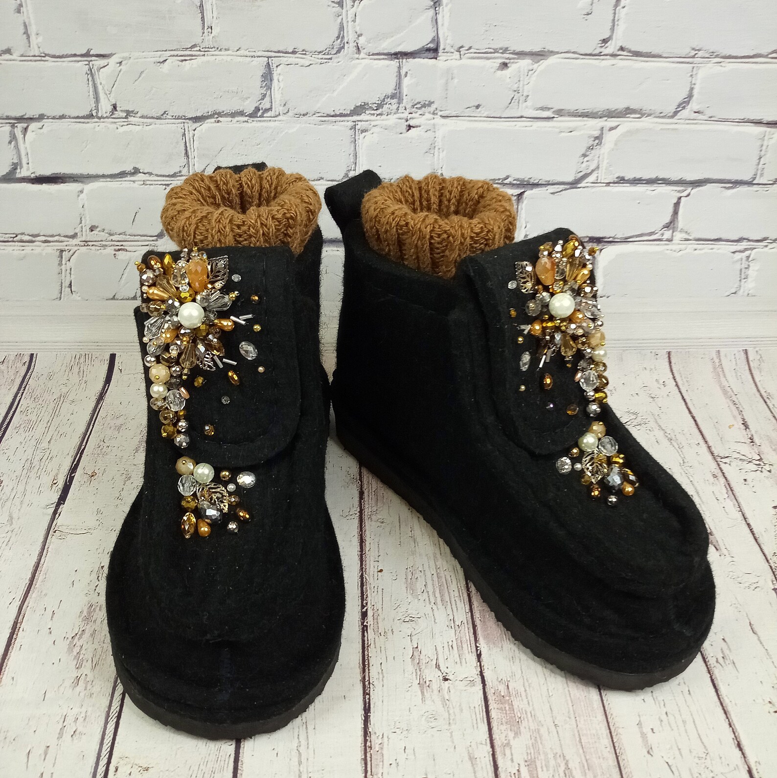 Felt boots Felt shoes Winter valenki Winter boots women | Etsy