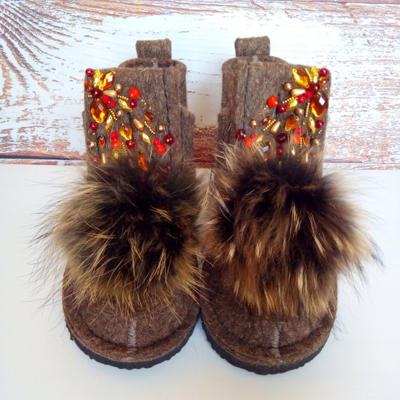 russian wool boots