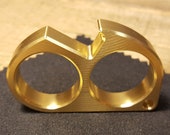 EDC Brass Double Ring Key Chain Bottle Opener