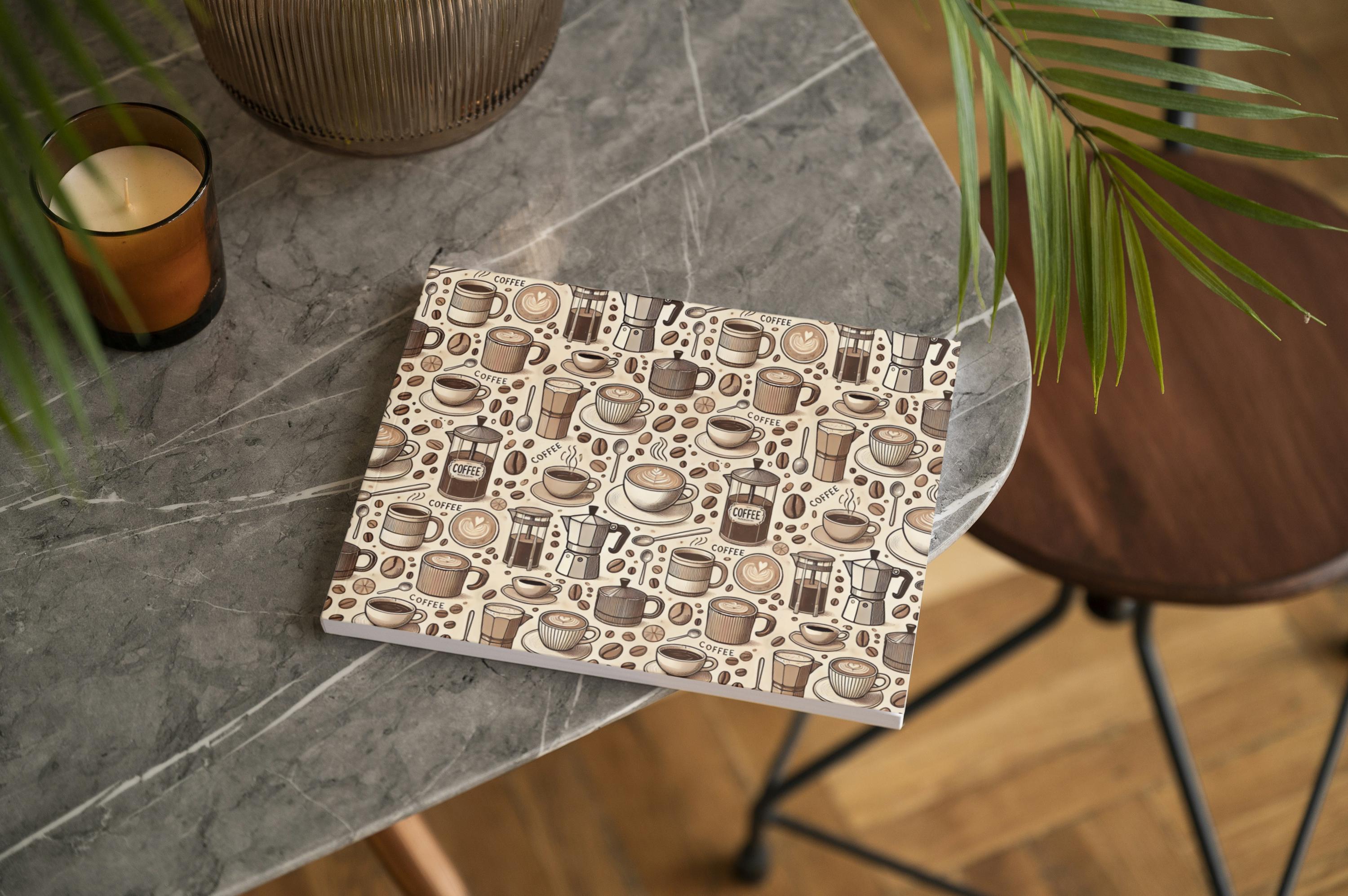 Coffee Seamless Pattern | Vintage Café Latte & Espresso Digital Paper ...