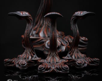 Mini-Größe, 14 cm, Korpus, rot, Grumpy Goose Sammelständer, Originaldesign, 3D gedruckte Edition, handbemalt,