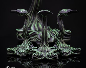 Mini-Größe, 14 cm, Körper, Grün, Grumpy Goose Sammelständer, Original Design, 3D gedruckte Edition, handgemalt,