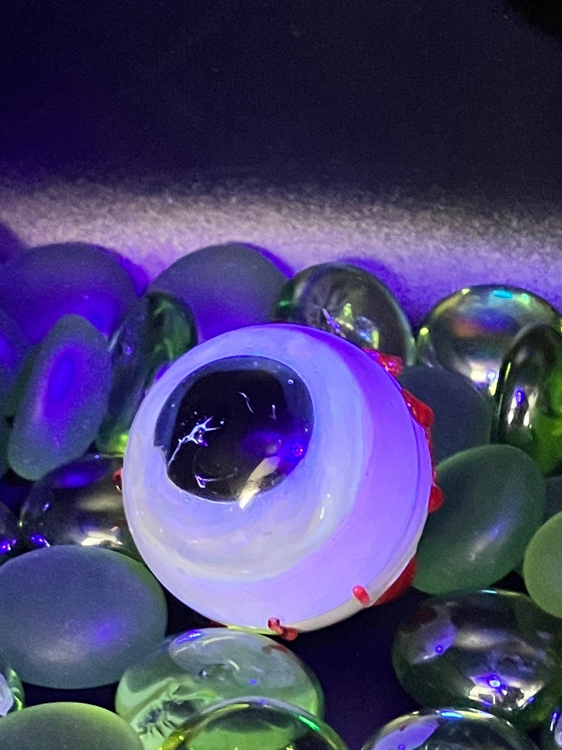 1.8 " Eyeball Marble Eye Glass Art collectible orb Home decor by Tim