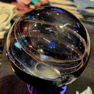 Large galaxy marble with opals