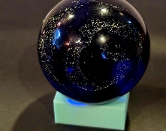 cobalt blue dichroic marble