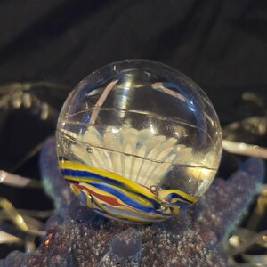 1.75" UV Reactive Implosion Marble – Ghost Flower Glow