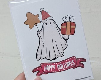 Ghost, Christmas, holidays, card, Christmas Card, Happy Holidays, funny, spooky