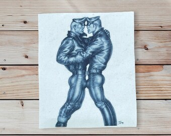 Tom Of Finland Patch, Sew On Patch, Leather Man Patch, Gay Cop, Leather Cop, Kinky Cop