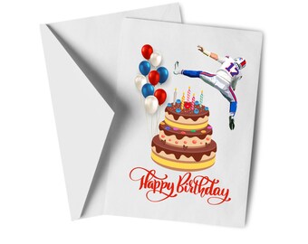 Buffalo, Happy, Birthday, holidays, card, Allen, Buffalo Football, Happy Holidays