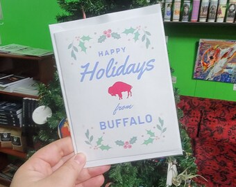 Buffalo, Christmas, holidays, card, Allen, Buffalo Football, Happy Holidays