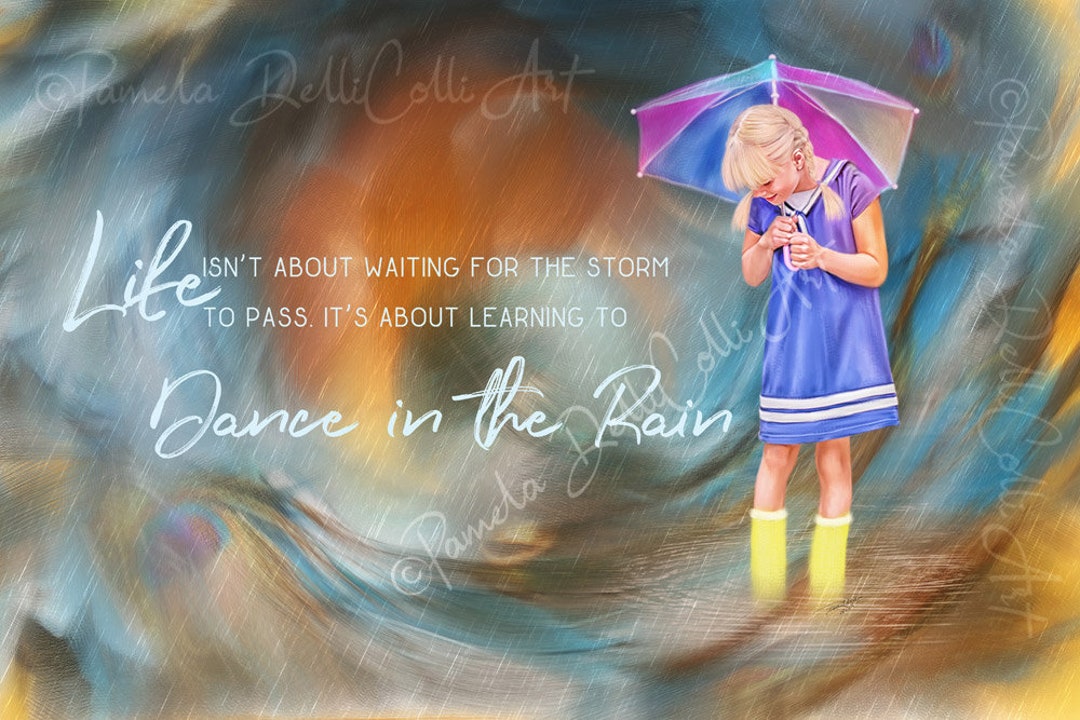 Dance in the Rain: Instant Download Large Print Digital - Etsy