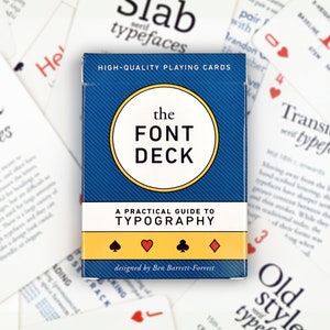 The Font Deck: guía de naipes sobre tipografía