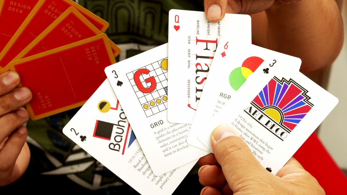 Th Card The Design Deck: Playing Card Guide to Graphic Design - Etsy