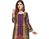 Sufia Fashions® Women Pakistani Dress Kurta Kurti Cotton Digital Print Tunic