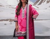 Original Sana Sufinaz Khaddar Shalwar Kameez 3Pcs Party Suit Readymade Salwar Kurti Stitch kurta Stitched Pakistani Dress Embroidered Indian