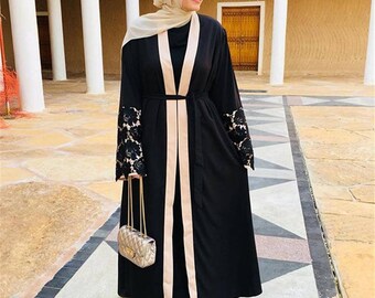 abaya style maxi dress