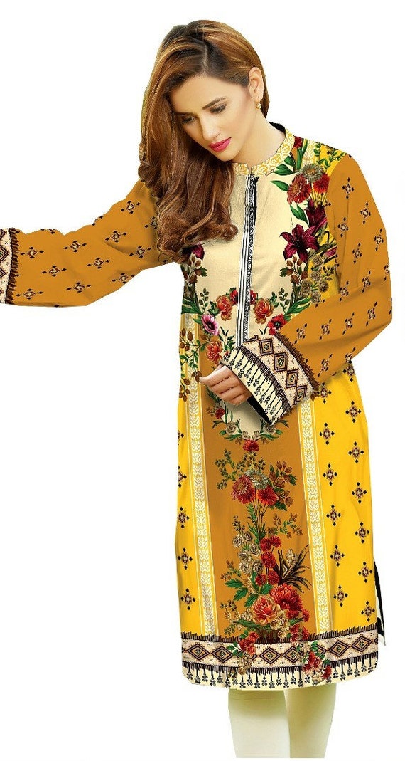 IshDeena Pakistani Kurtis for women Indian Style Cotton