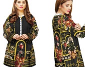 Sufia Fashions® Women Pakistani Dress Kurta Kurti Cotton Digital Print Tunic