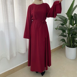Women Abaya Long Sleeve Maxi Dress Formal Party Jilbab Dubai Gown by ...