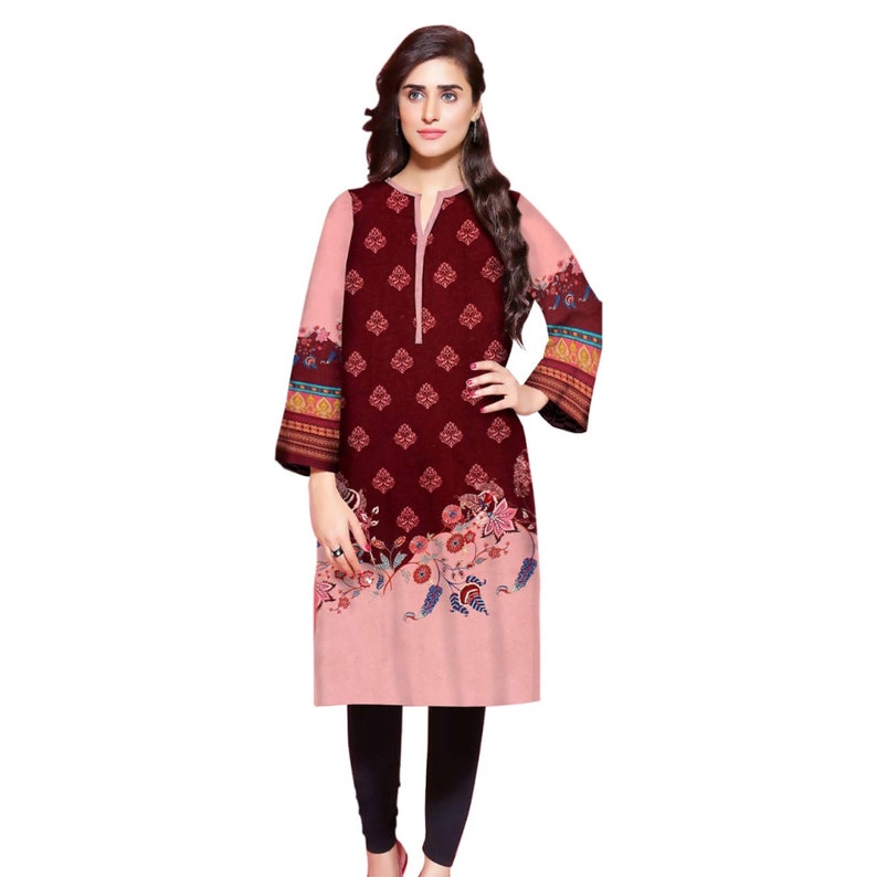 Plus Size Kurti Women Indian Pakistani Kurta Cotton Designer Digital Print Tunic Dress Kameez UK Stock Sufia Fashions
