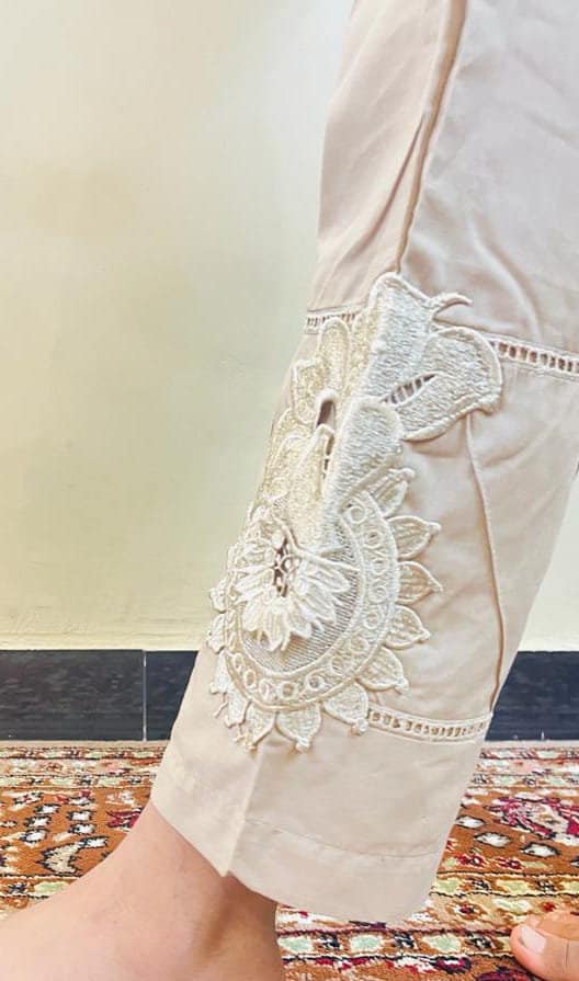 Buy Ladies Pakistani Indian Trousers Pants Shalwar Salwar Cotton With Full  Embroidery, Loose Pure Cotton Relaxed-fit Chicken Kari SF98 Online in India  - Etsy