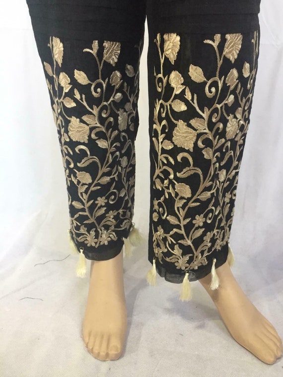 black trousers size 8