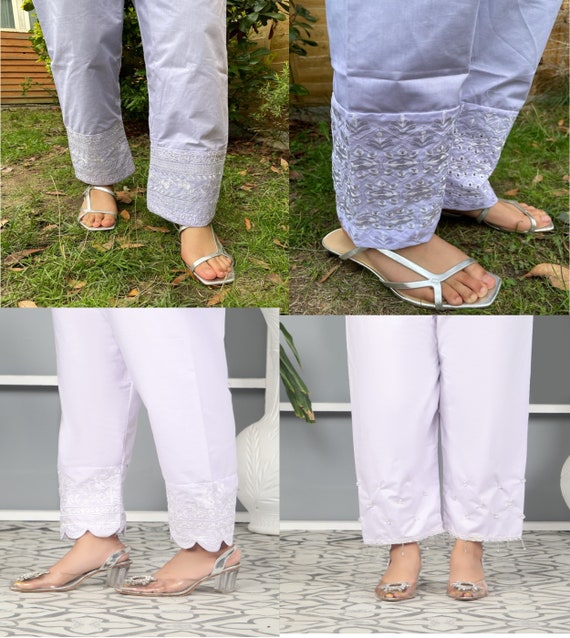 Ladies 4-designs Trousers Pants Pakistani Indian Shalwar Salwar
