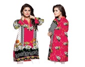 Women Indian Kurti Pakistani Kurta Cotton Digital Print Tunic Tops Shirt Ethnic Dress