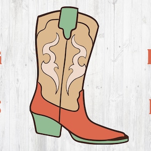 Cowboy Boot SVG, Boot SVG, Western SVG, Cowboy svg, Cowboy Boot Clipart, Western Clipart, Cowboy Boots  svg