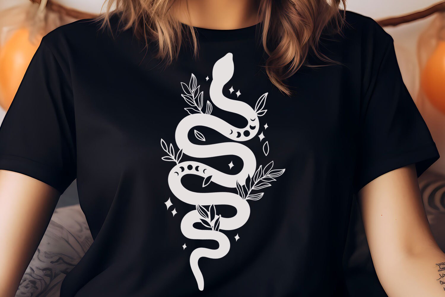 Floral Snakes SVG Bundle: Witchy Celestial Designs (cricut, Laser Cut ...