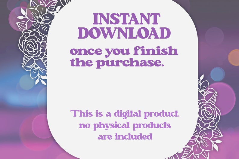 instant download digital product