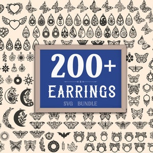 Earrings SVG Mega Bundle: 200+ Laser Cut Designs (Digital Download)