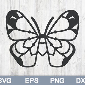 Geometric Butterfly SVG, Butterfly SVG PNG, Butterfly Clip Art, Butterfly Cricut Cut File, Silhouette Svg, Mandala Butterfly