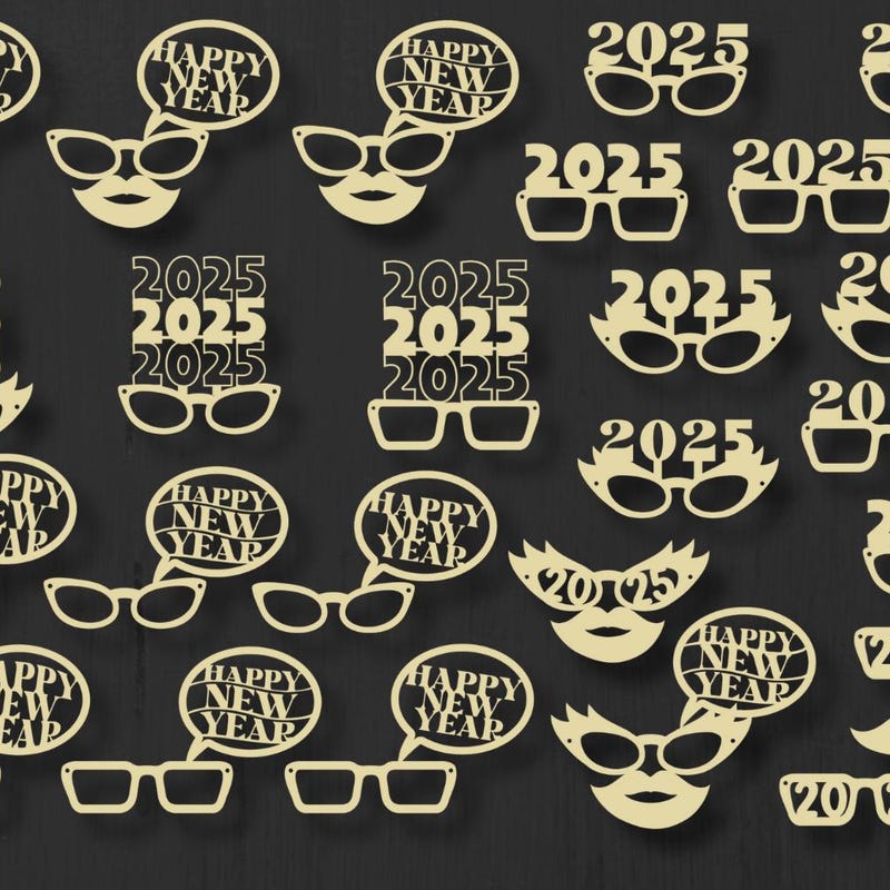 New Years 2025 Glasses Etsy